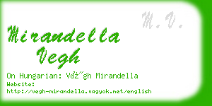 mirandella vegh business card